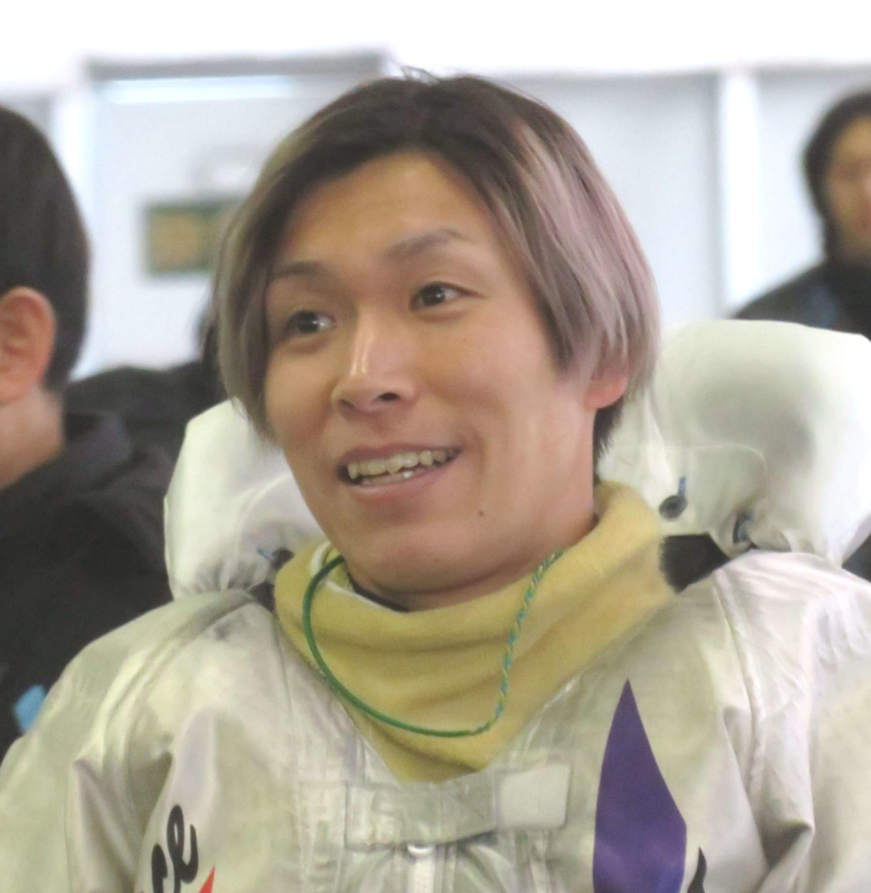 2日目8Rを逃げ、笑みを浮かべる田中京介