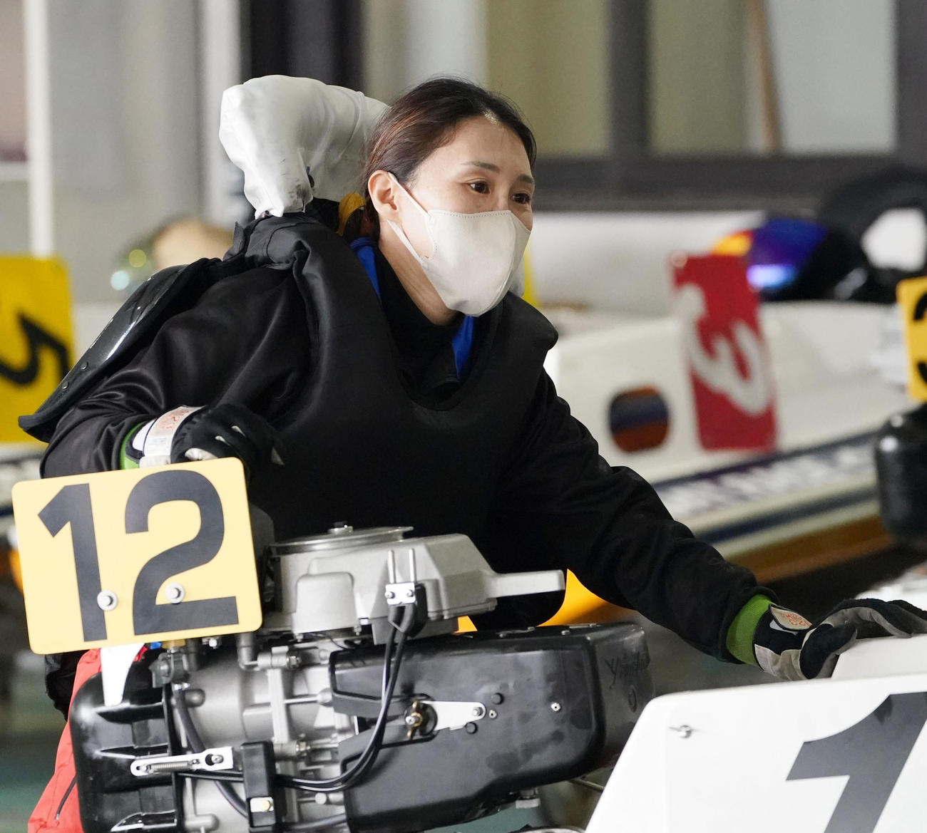 ヴィーナスシリーズ第22戦　常滑シンデレラカップ「前検日」　細川裕子（4123）（撮影・森本幸一）＝2024年3月4日、ボートレースとこなめ