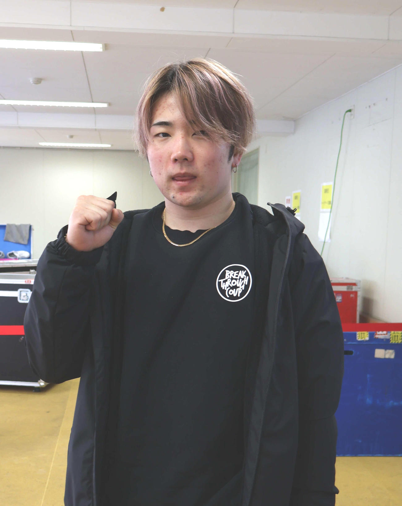 塩崎隼秀はレインボーカップ出場を目指して奮戦する（撮影・山田敏明）