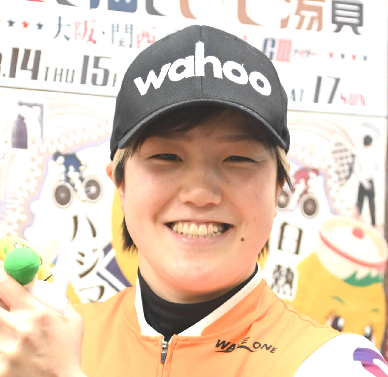 準決勝利に笑顔を見せた小林莉子