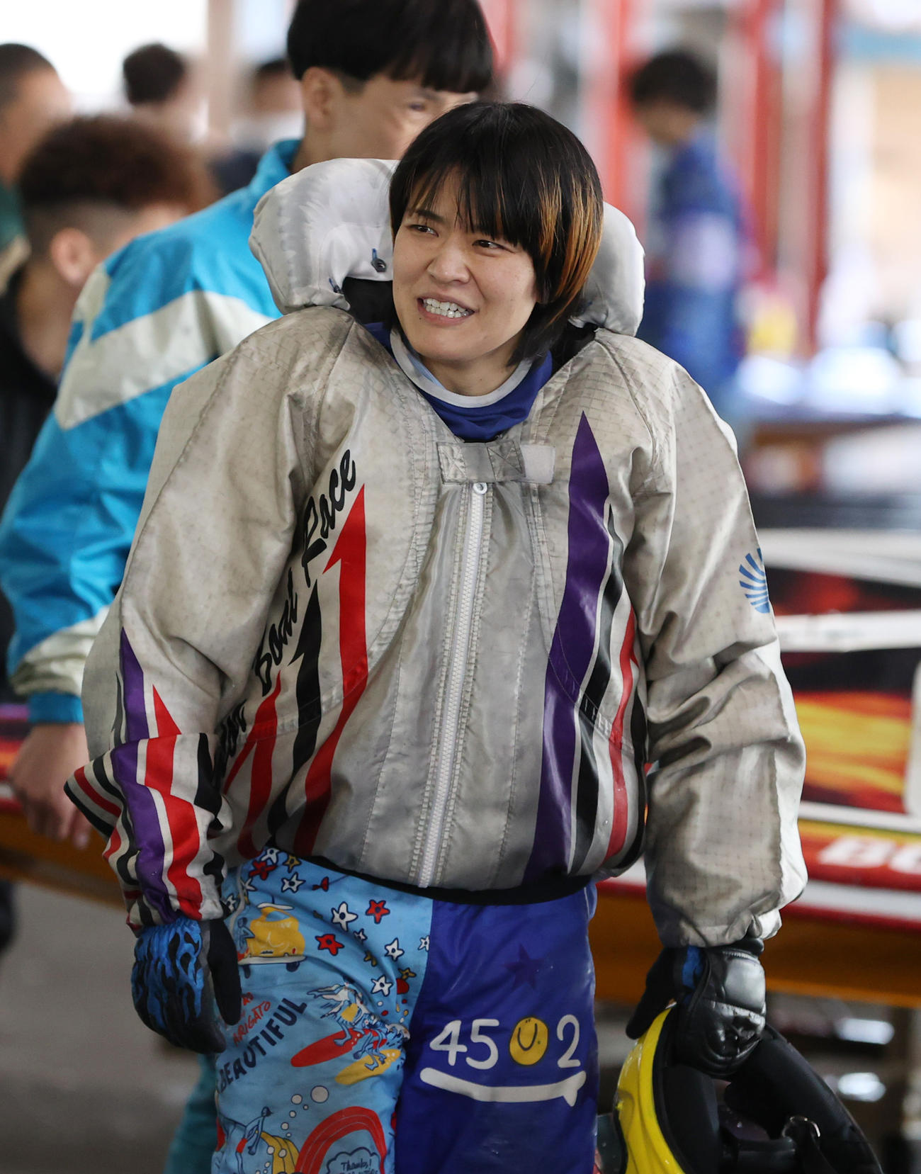 4日目予選5Rで2着の遠藤エミ（撮影・柴田隆二）