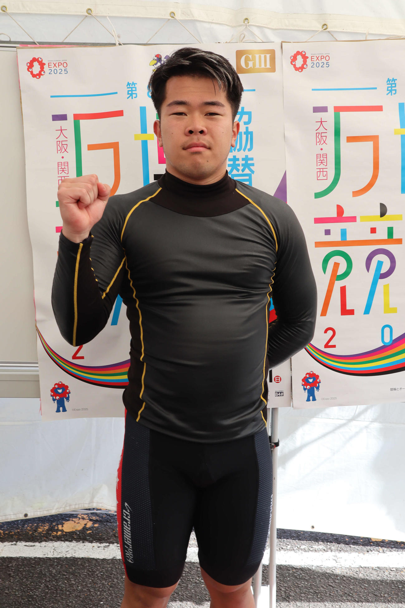 纐纈洸翔が準決10Rも挑戦者らしく戦う（撮影・音無剛）2024年3月29日