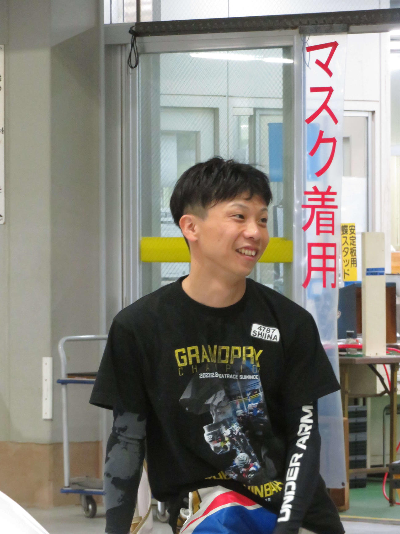地元連続優勝を狙う椎名豊