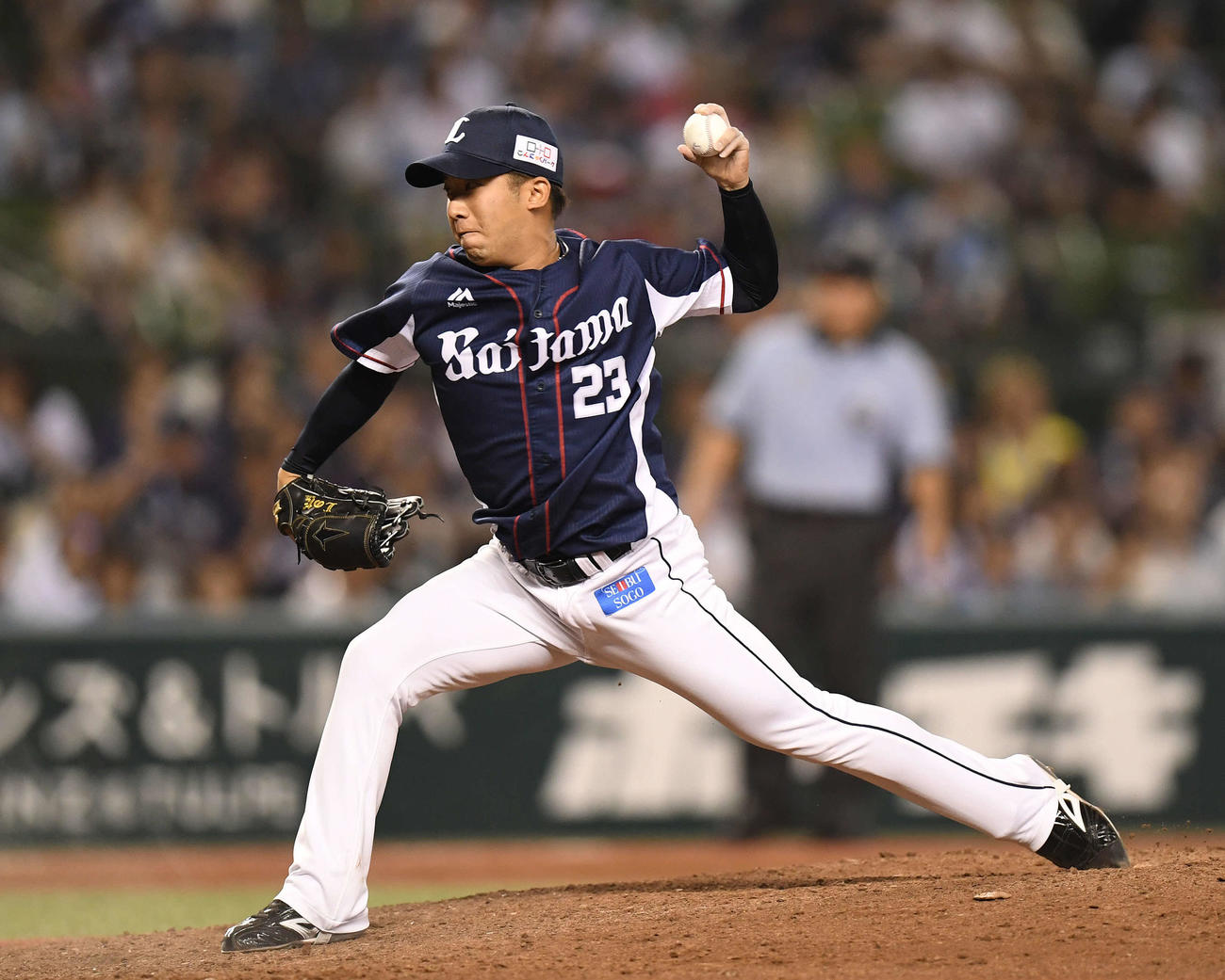 西武時代の野田昇吾（2019年撮影）
