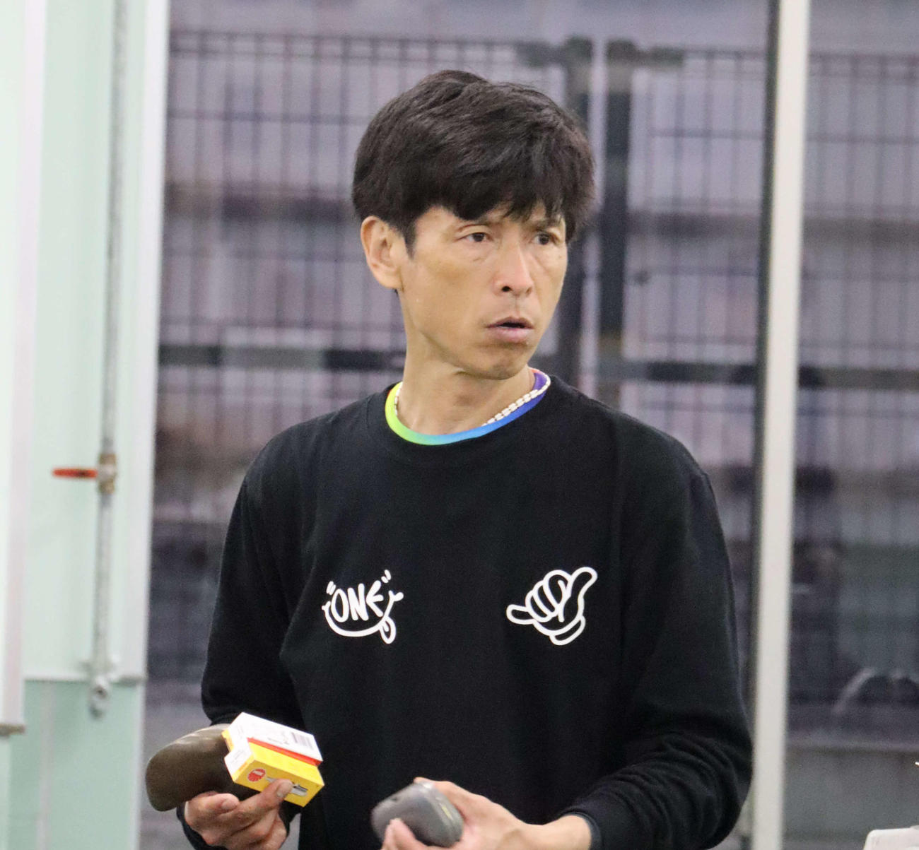 池田浩二のムードは悪くない。存在感の違いを見せつける