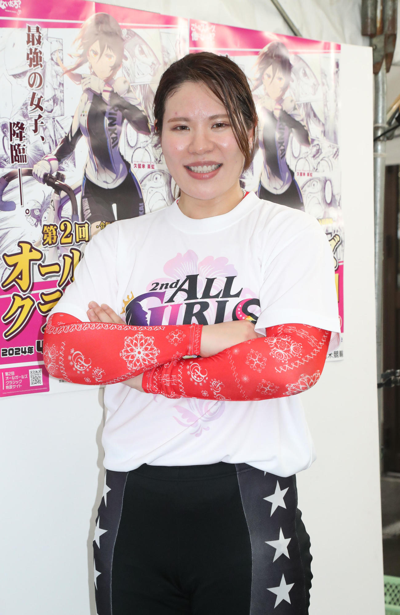 7Rで1着になった石井貴子（撮影・梅根麻紀）