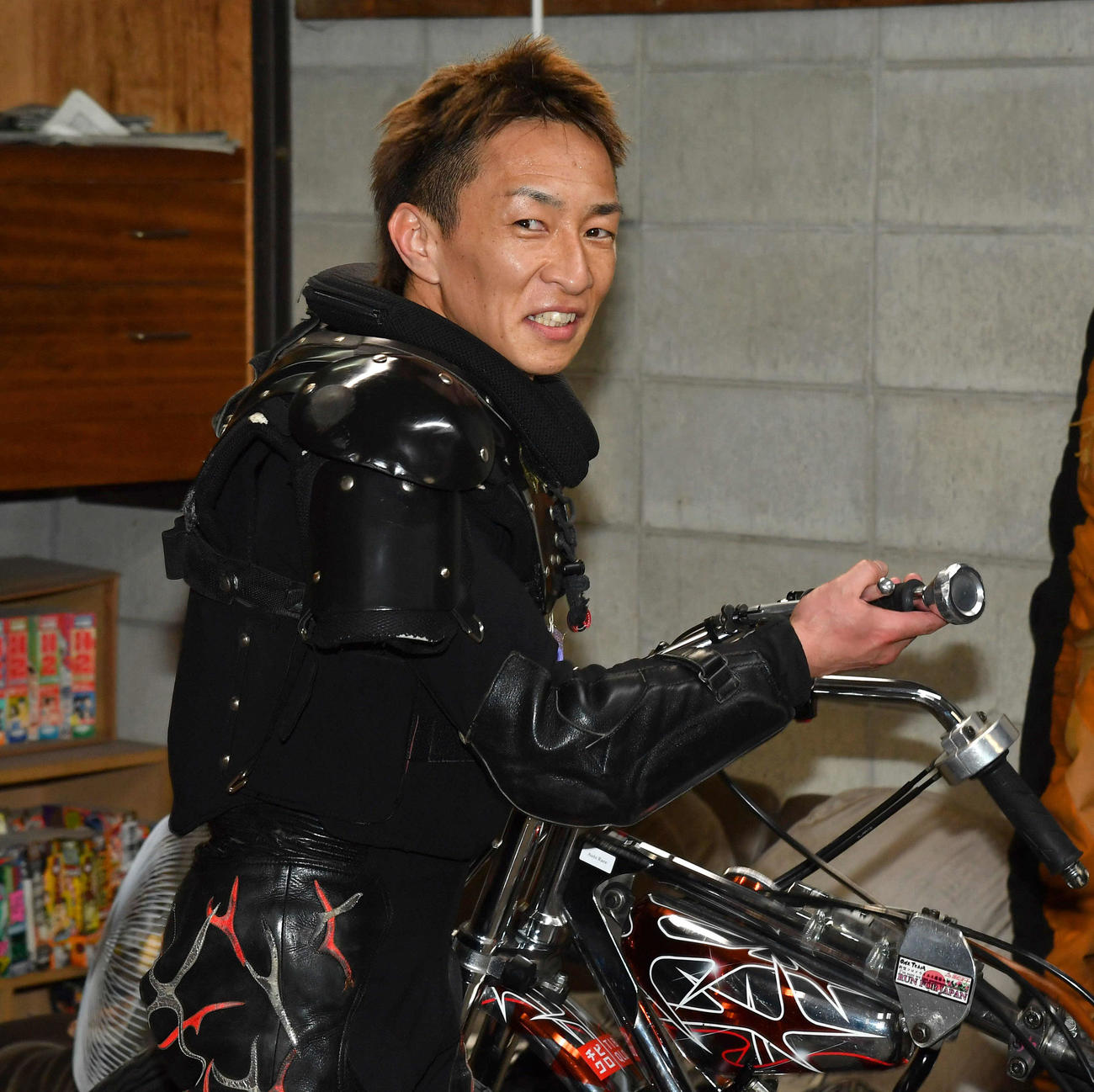 鈴木宏和は雨の乗り方を工夫して湿走路を攻略する（撮影・岩下翔太）