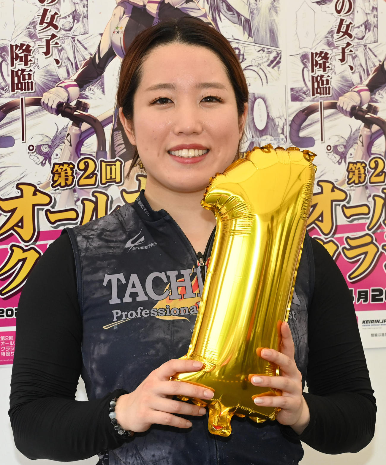 前半トーナメント決勝Aで1着の松本詩乃（撮影・林敢治）