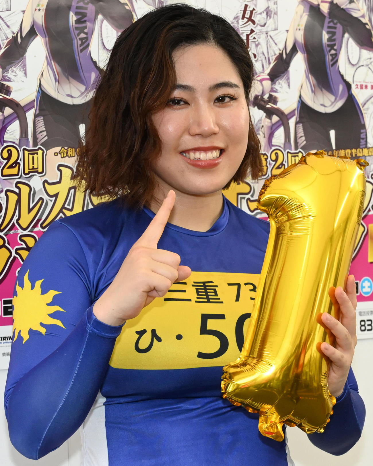 前半トーナメント決勝Cで1着の竹野百香（撮影・林敢治）