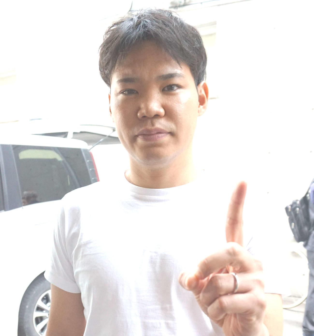 吉田拓矢が大会で一番先にゴールを駆け抜ける