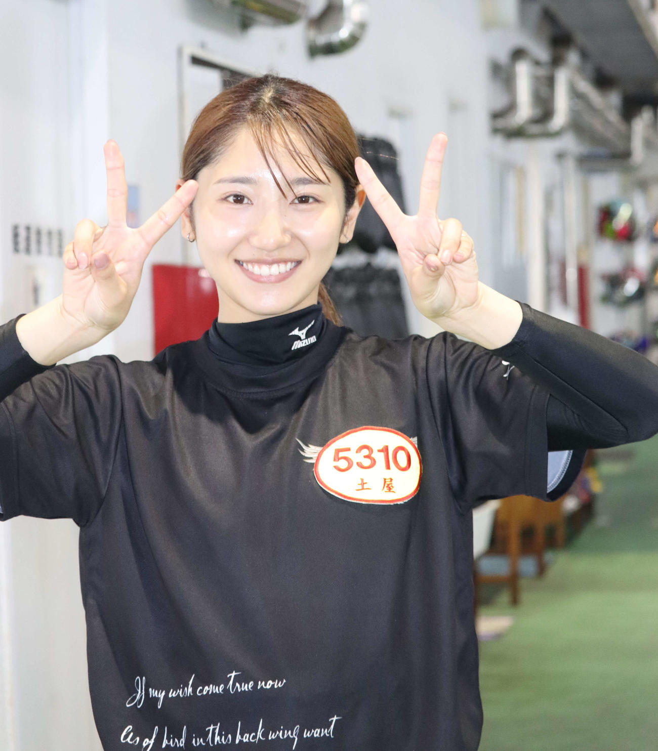 土屋蘭は目標とする姉の南を追って奮闘する（撮影・神田成史）