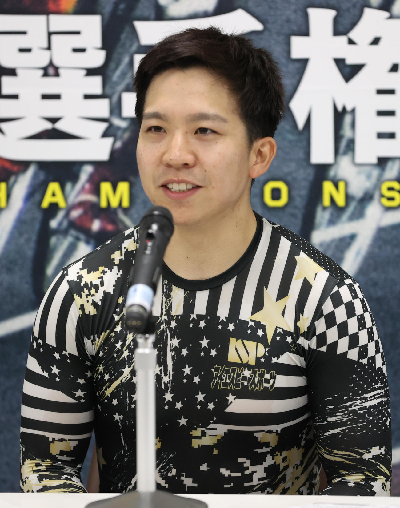11RS級準決で2着の小林泰正は会見する（撮影・柴田隆二）