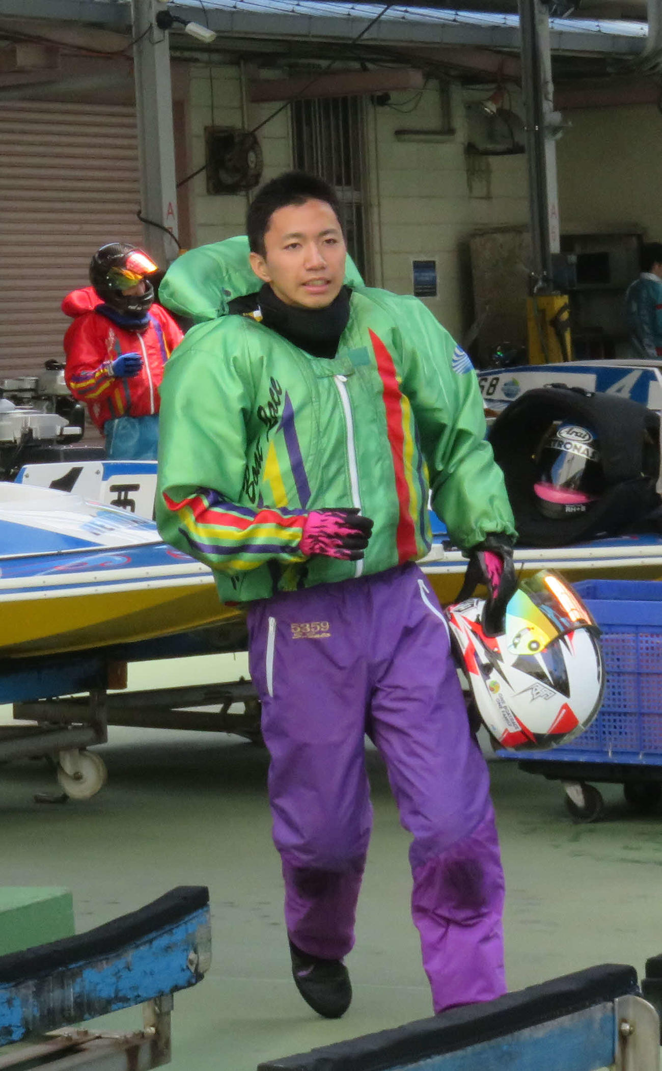 今節デビューの134期ルーキー佐藤世那が、3走目の6Rで3着に入った