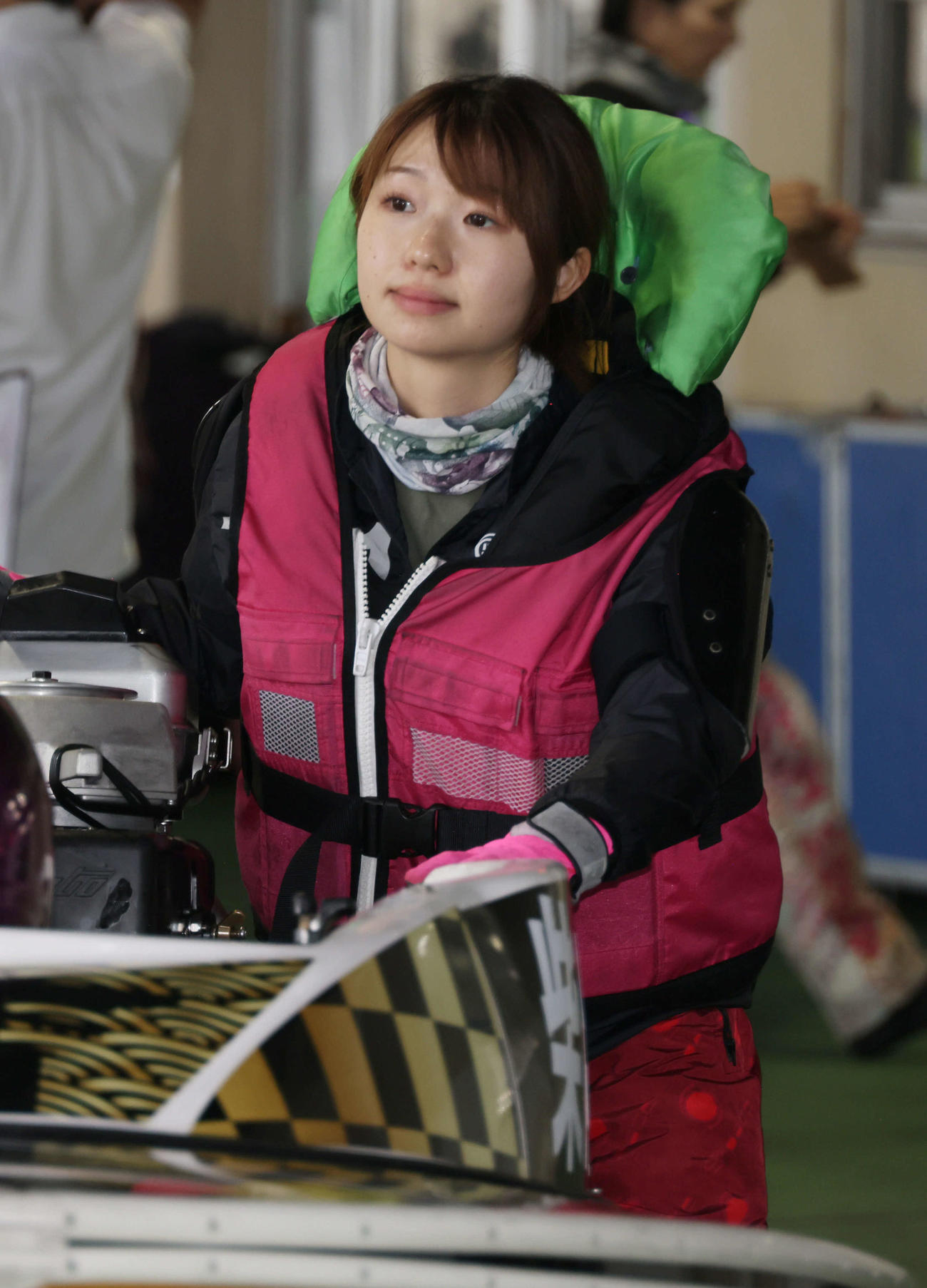 レディースオールスター前検　柴田百恵（撮影・加藤孝規）