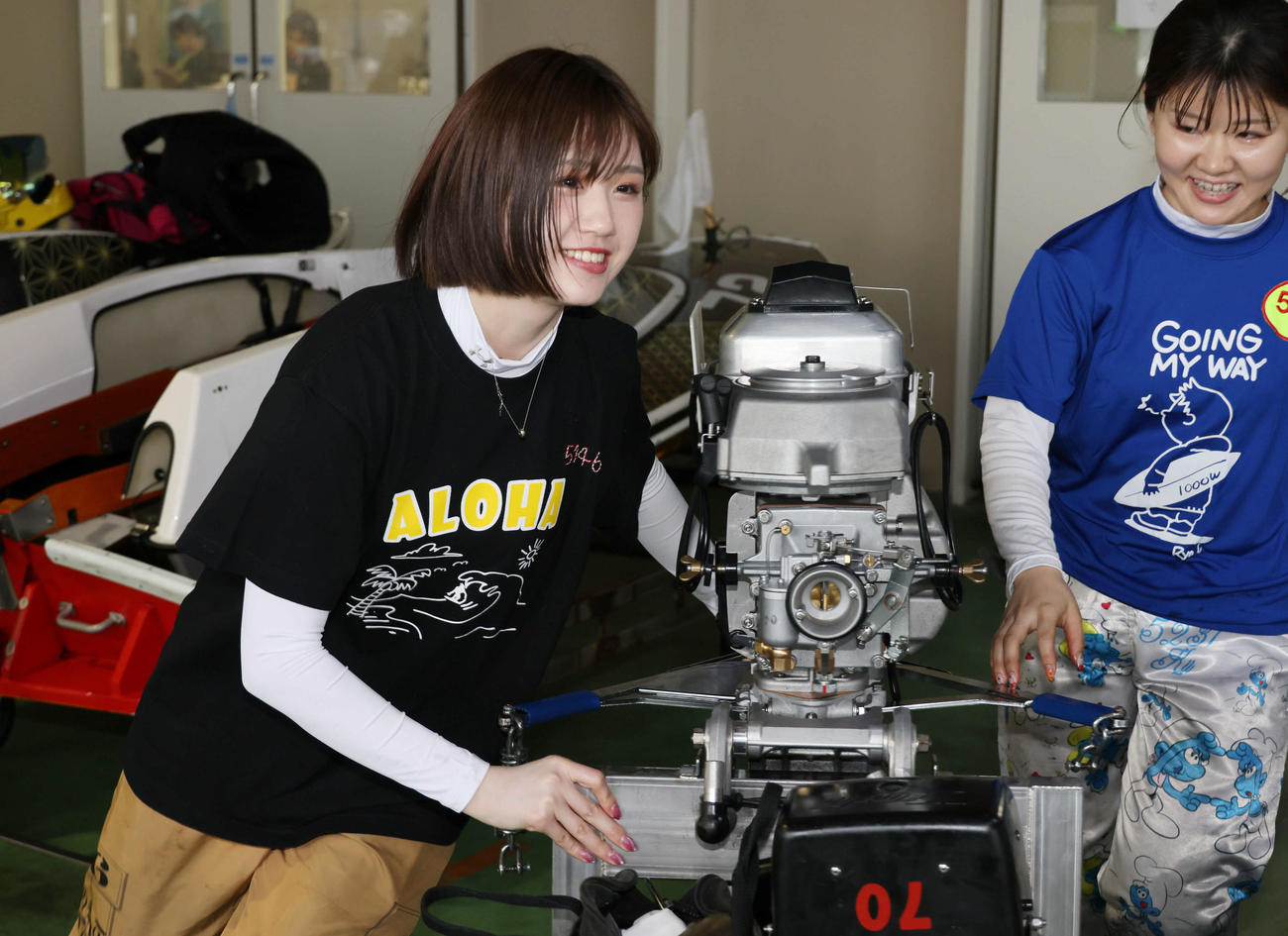 レディースオールスター前検　野田彩加5146（撮影・加藤孝規）