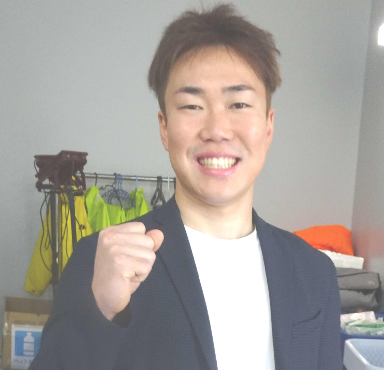 地元戦で張り切る山田諒