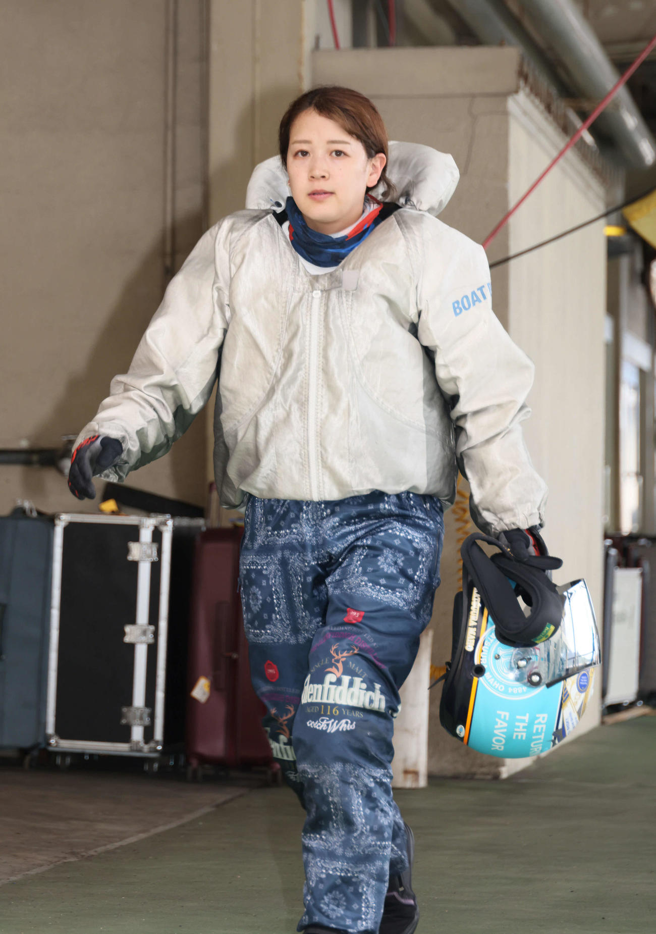 8Rでこの日初めてのイン逃げを決めた勝浦真帆