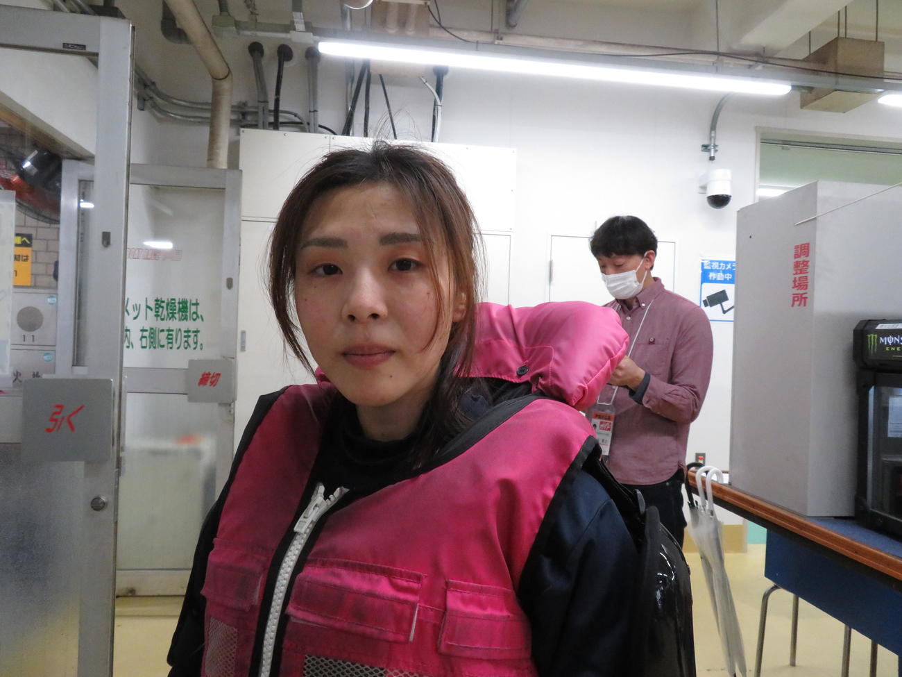あまりの好感触に恐縮する大石真央