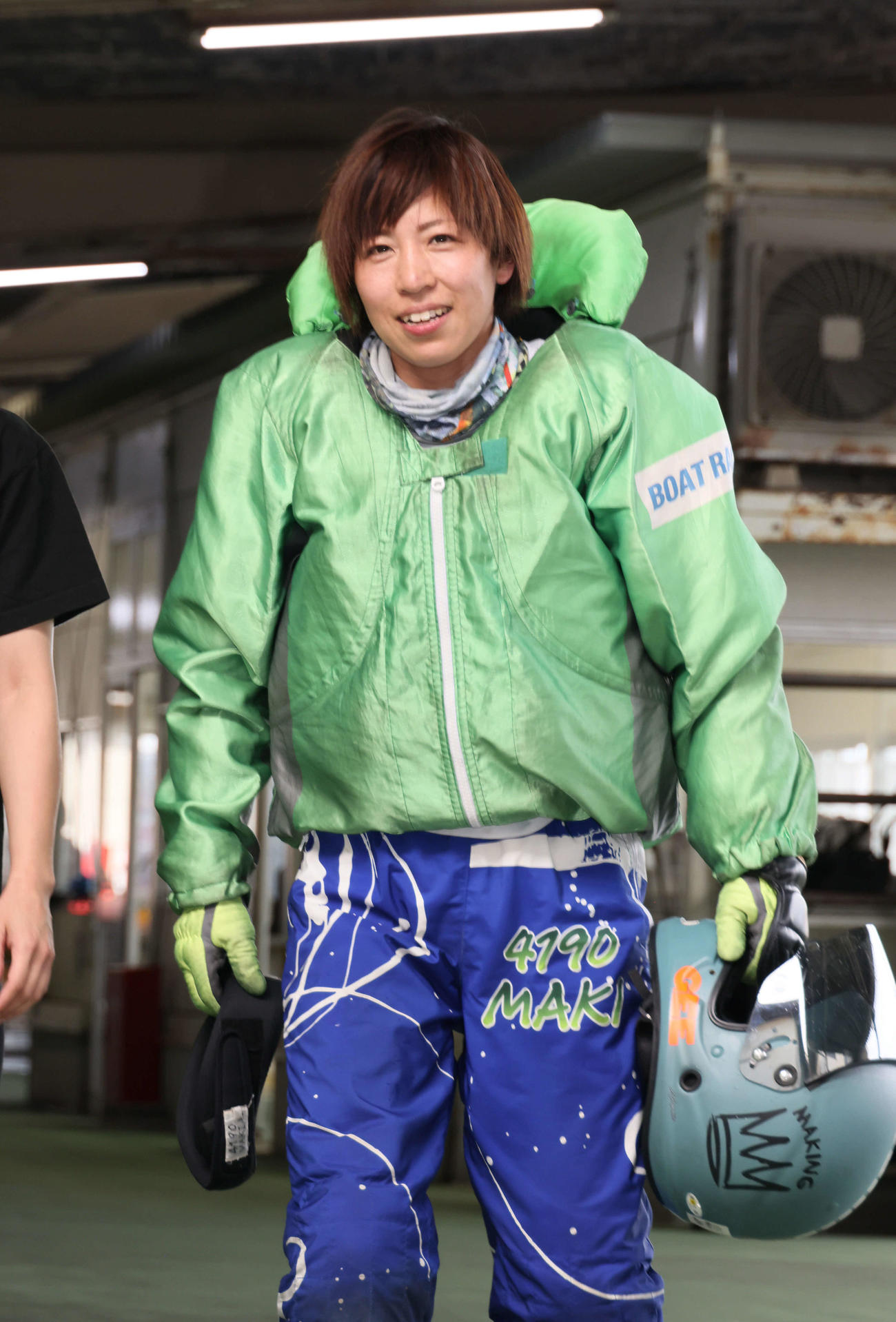 レディースオールスター5日目　準優勝戦11R1着6番　長嶋万記（撮影・加藤孝規）