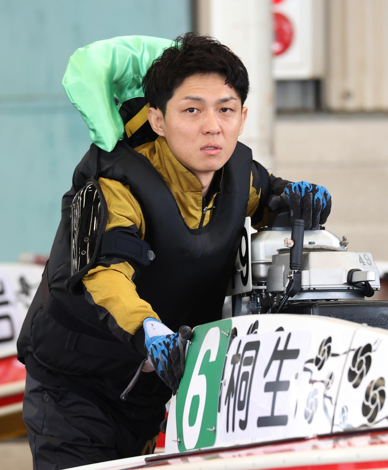 練習に向かう桐生順平（撮影・柴田隆二）