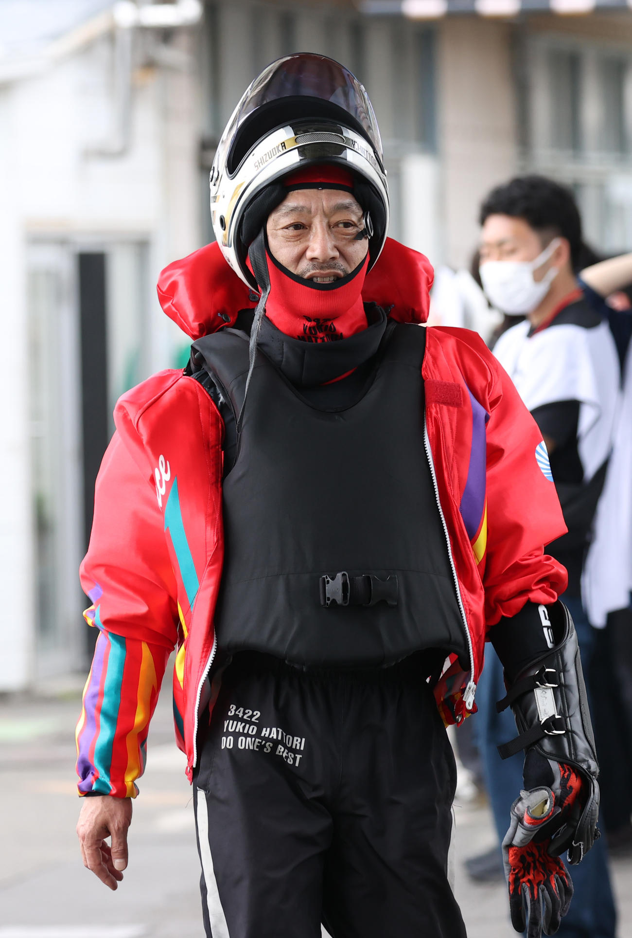 予選6Rで1着の服部幸男（撮影・柴田隆二）
