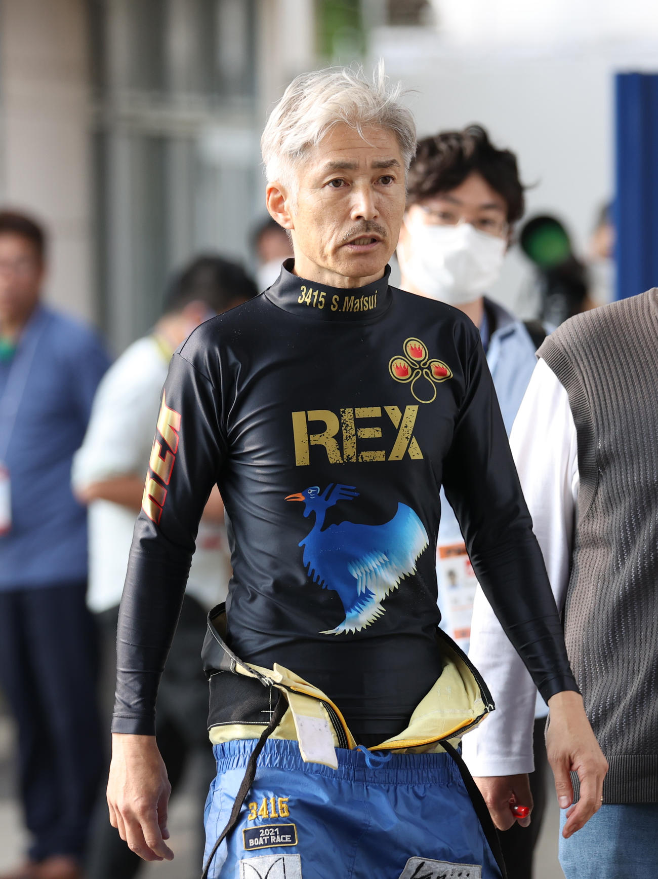 予選10Rで1着の松井繁（撮影・柴田隆二）