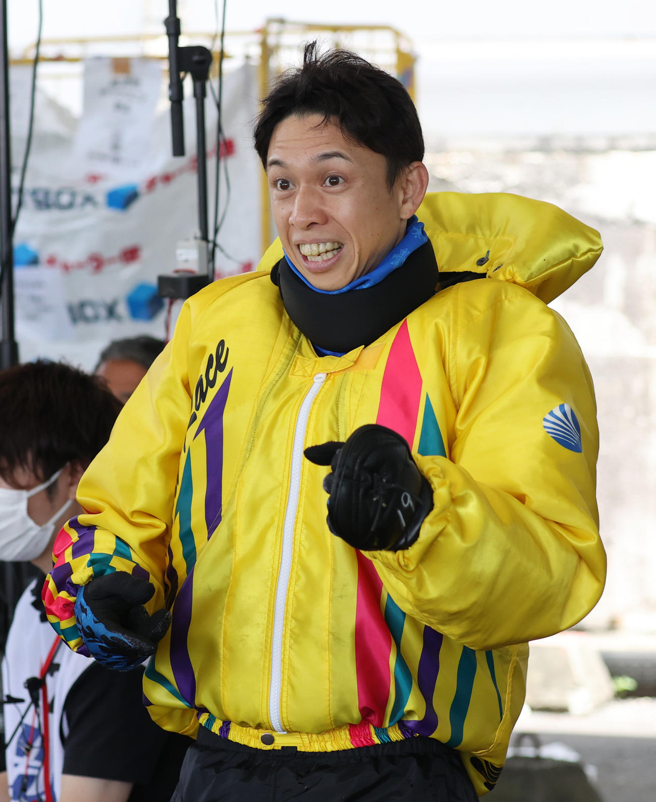 予選3Rで2着の毒島誠（撮影・柴田隆二）