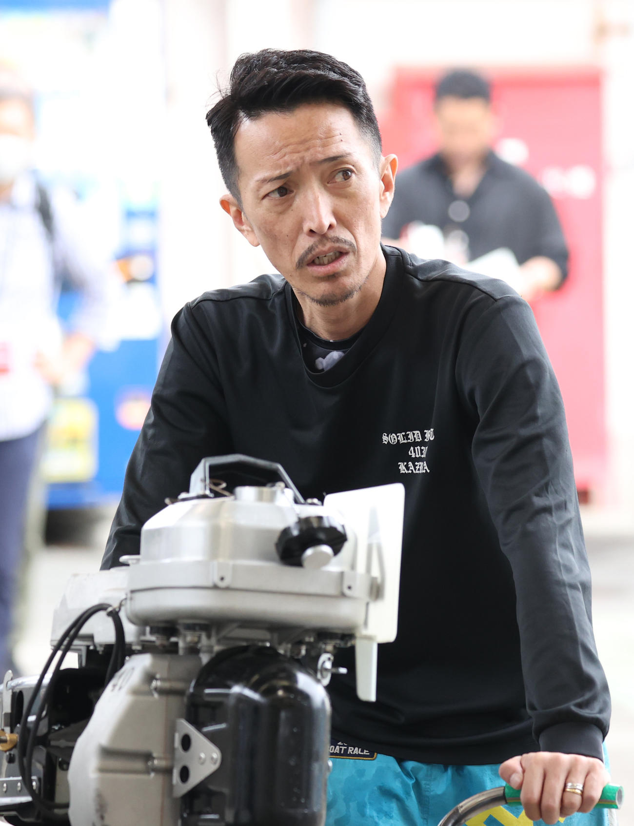 優勝戦4号艇の森高一真（撮影・柴田隆二）