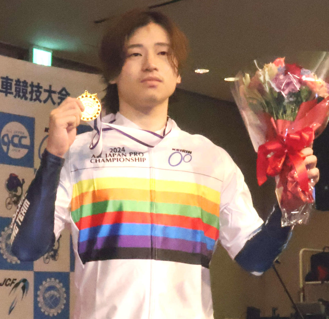 ケイリン連覇を達成した山口拳矢