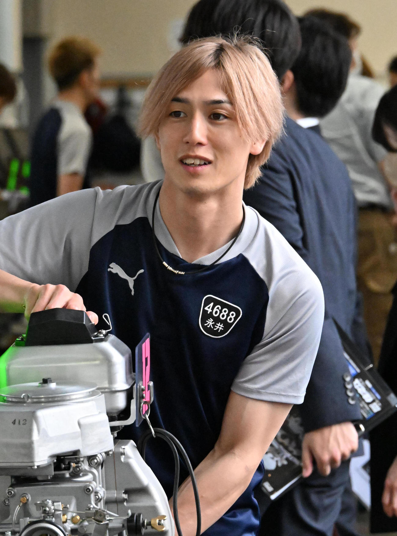 道中、馬場貴也を逆転して白星発進した永井彪也（撮影・石井愛子）