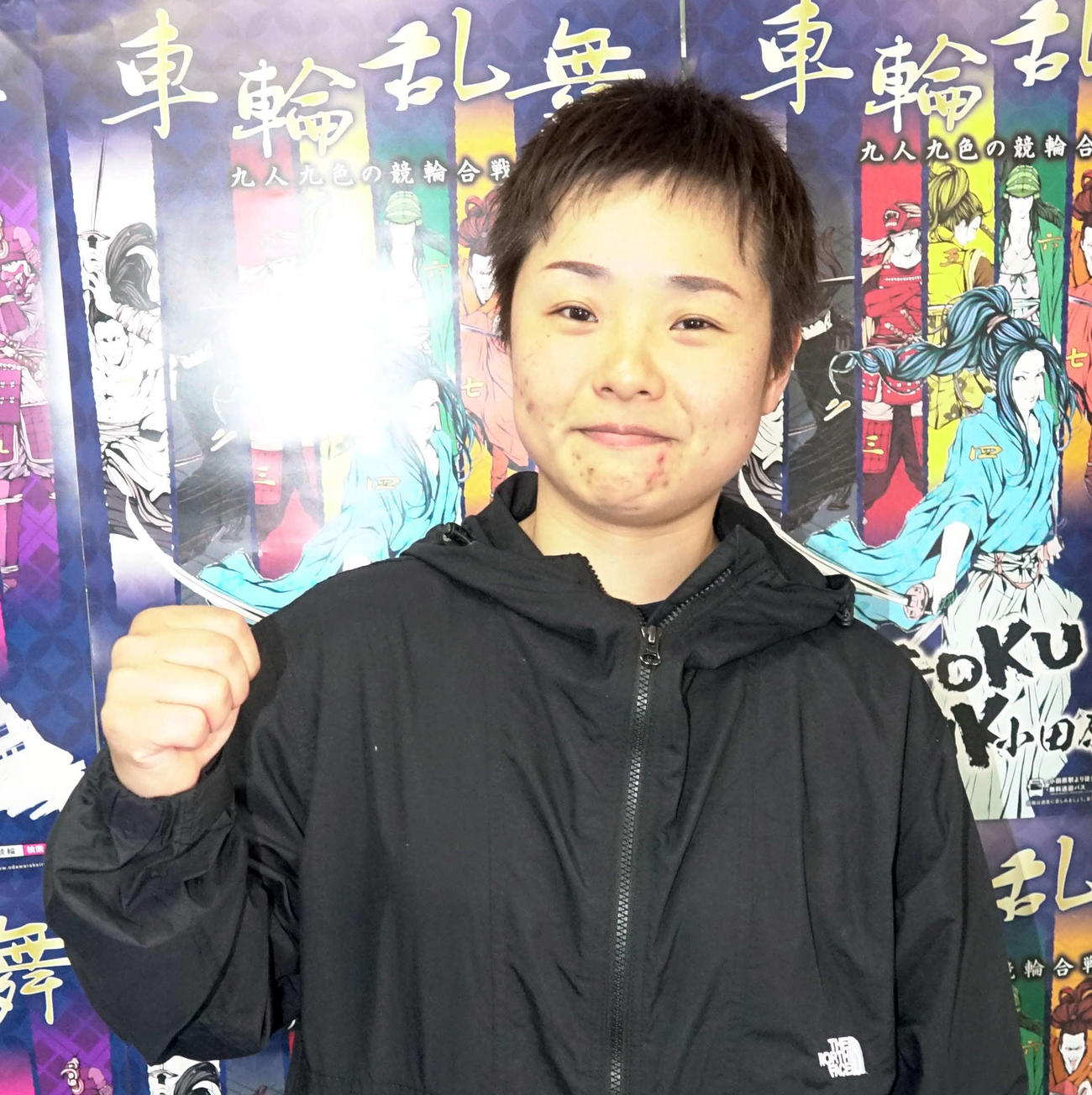 さらにショートカットにし、レースに挑む杉沢毛伊子