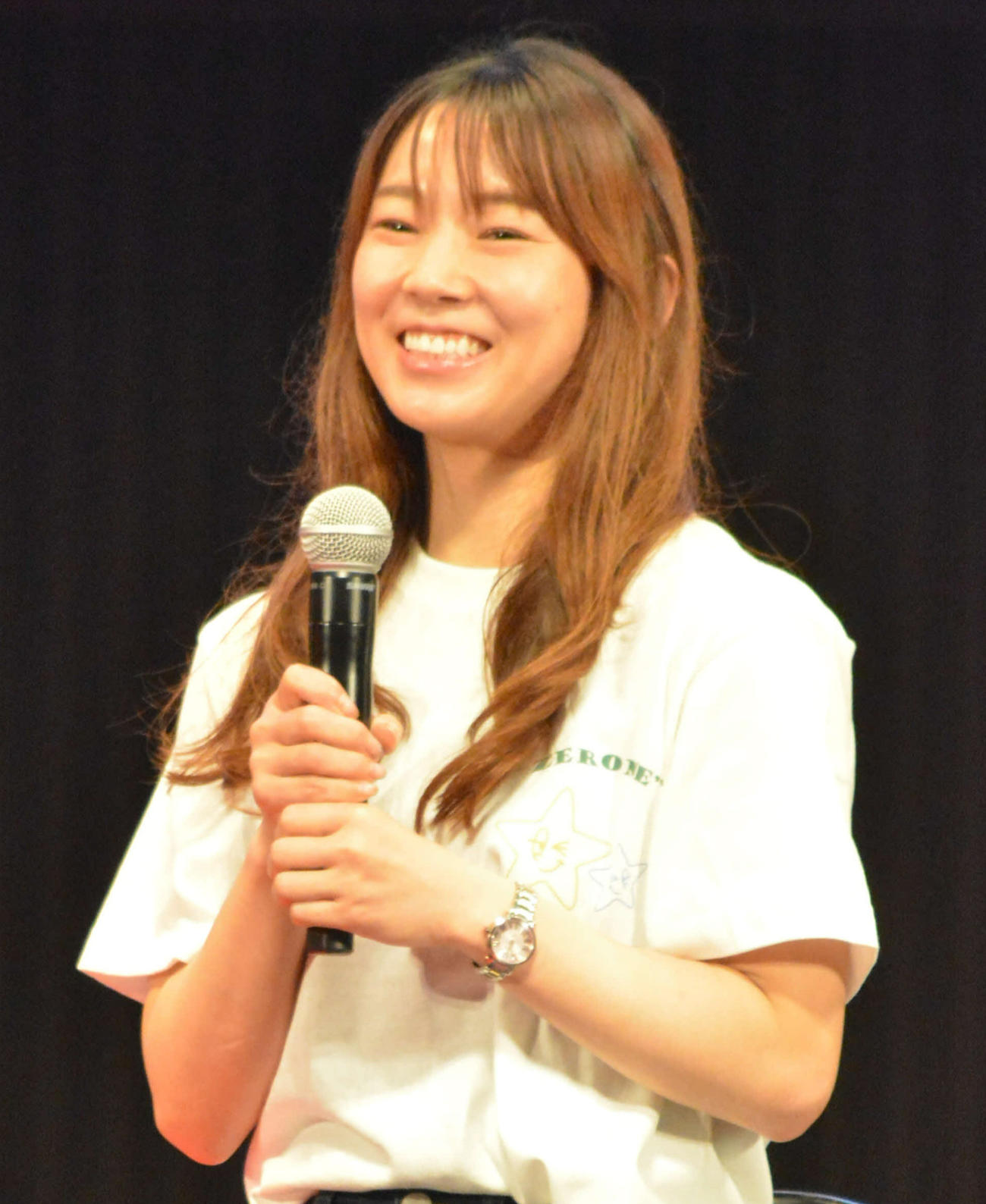 トークショーを行った守屋美穂
