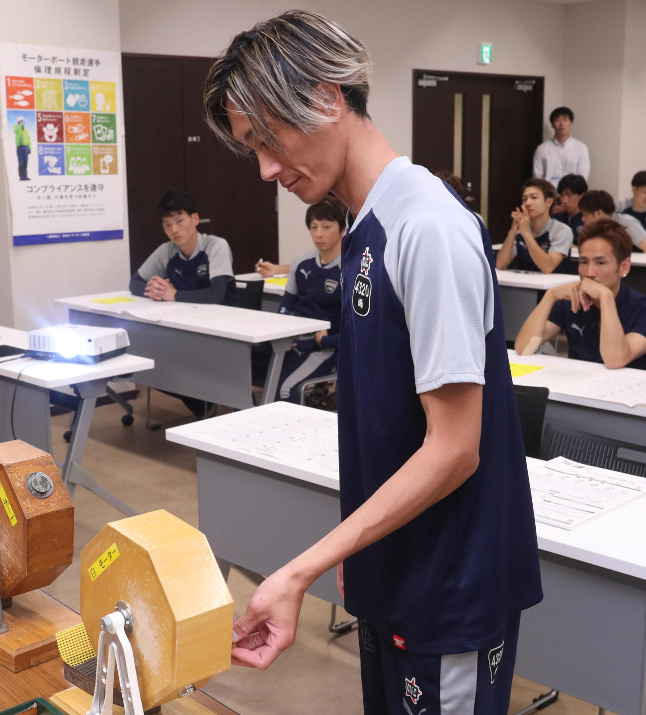 近況落ち気味という評価67号機を引いた峰竜太