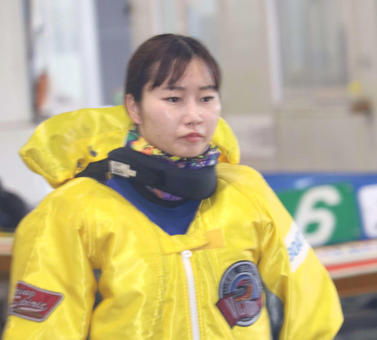武井莉里佳が予選突破へ気合駆け（撮影・神田成史）