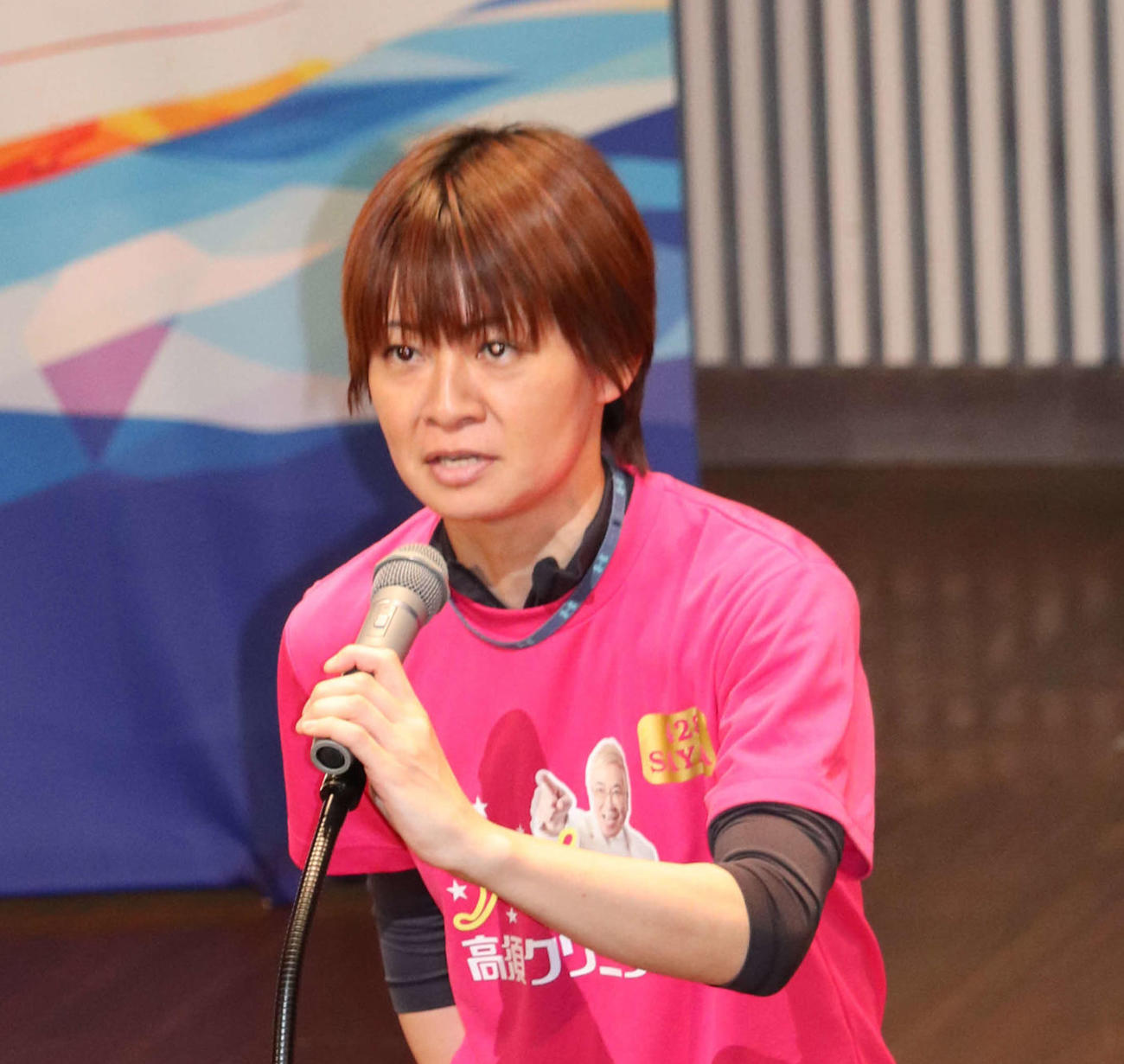 平田さやかが引退した先輩・栢場優子に惜別の言葉を述べた（撮影・神田成史）