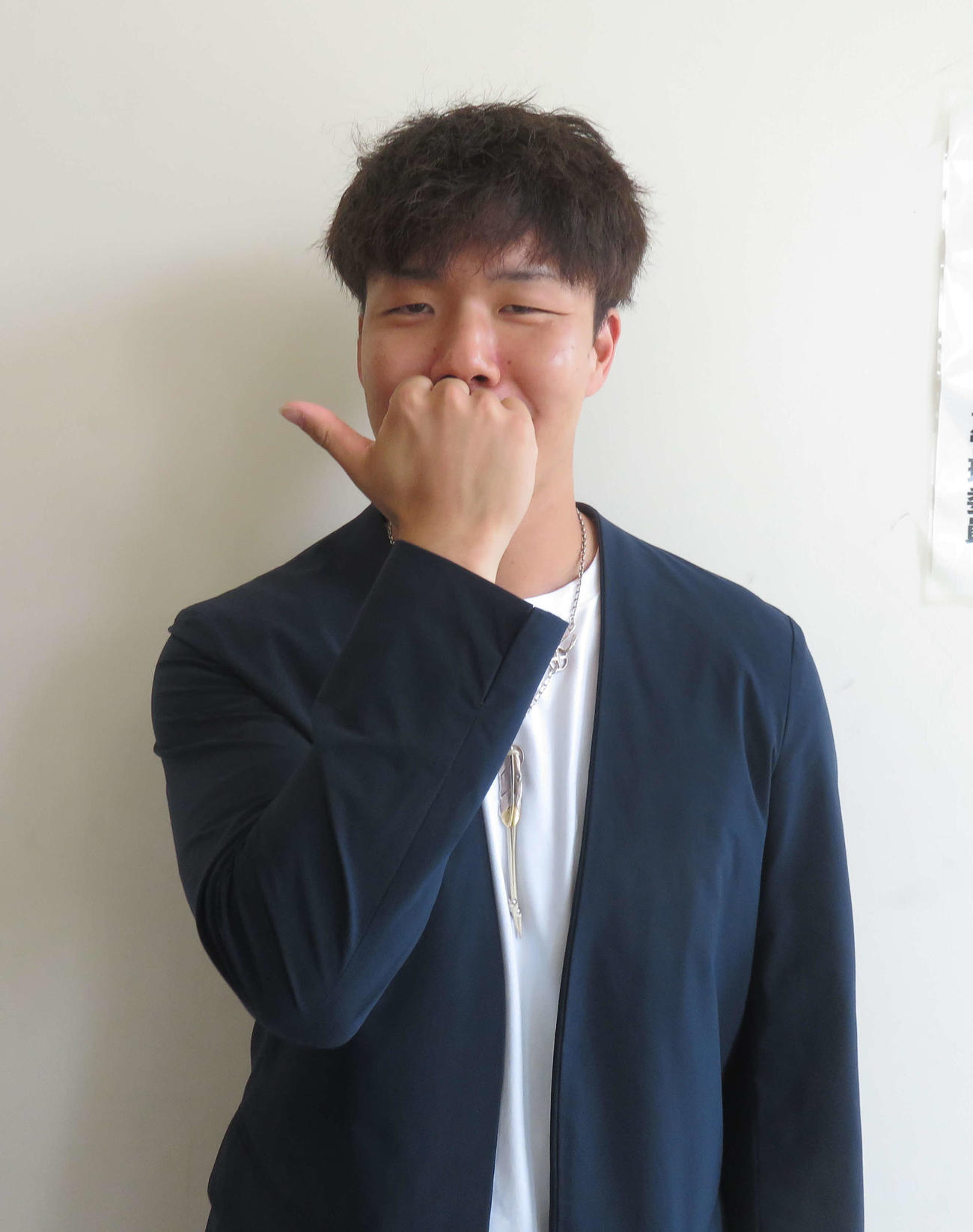 上り調子の山川奨太が一発を狙う（撮影・栗田文人）