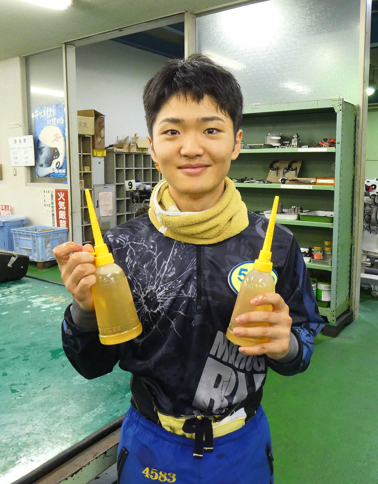 石井伸長が足の良さを主張した（撮影・前原一樹）