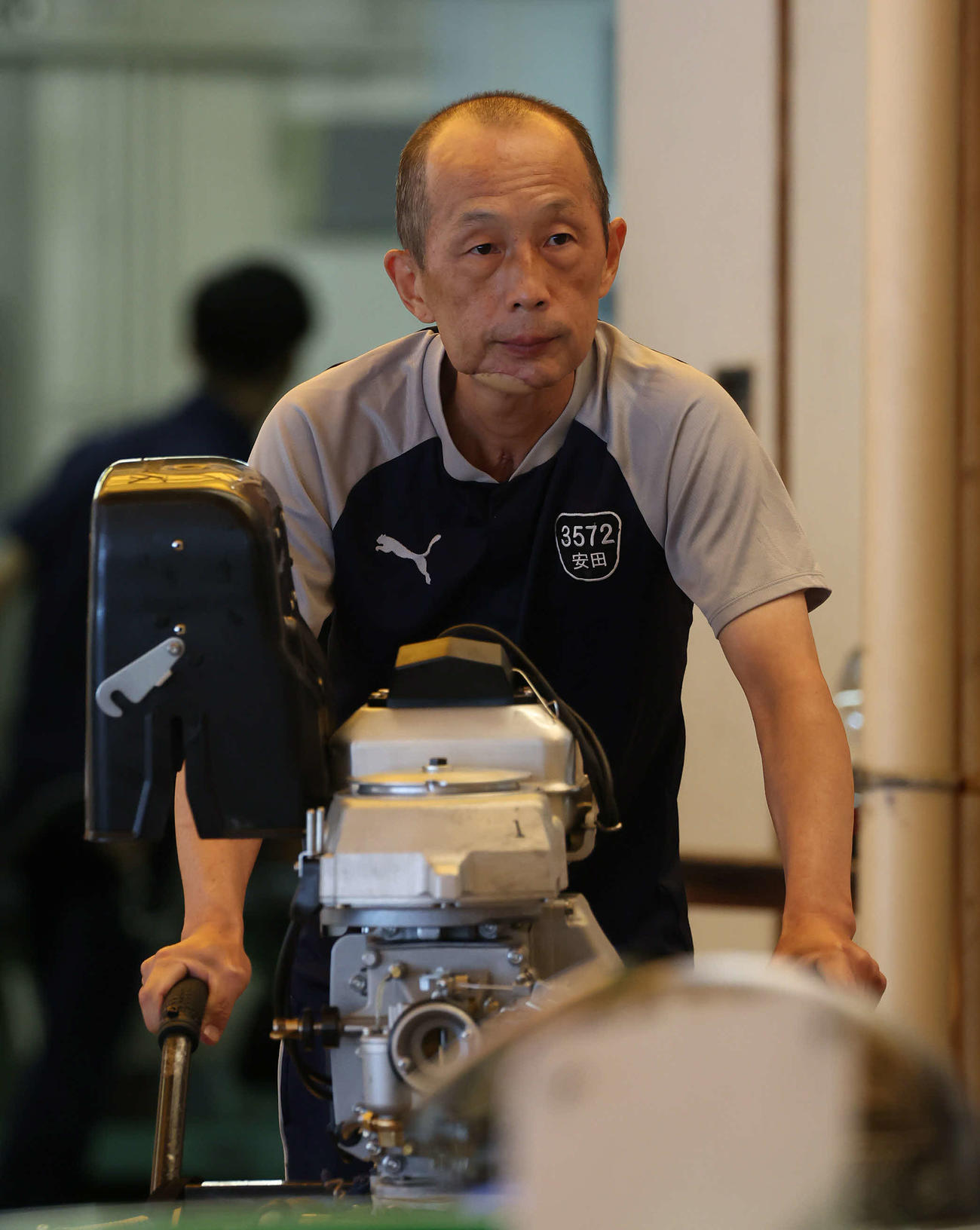準優11R5枠にスタンバイする安田政彦