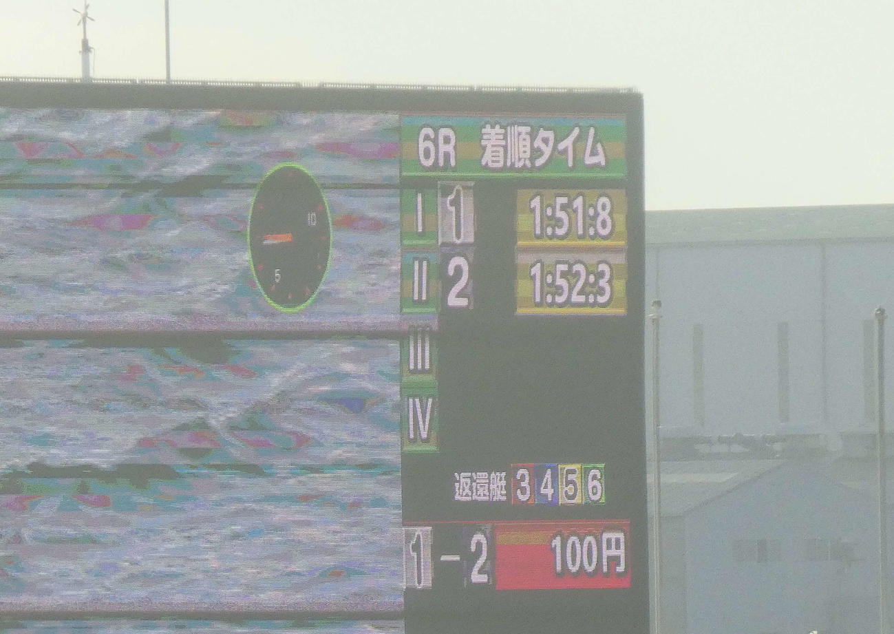 6Rで4艇による集団フライングが発生した