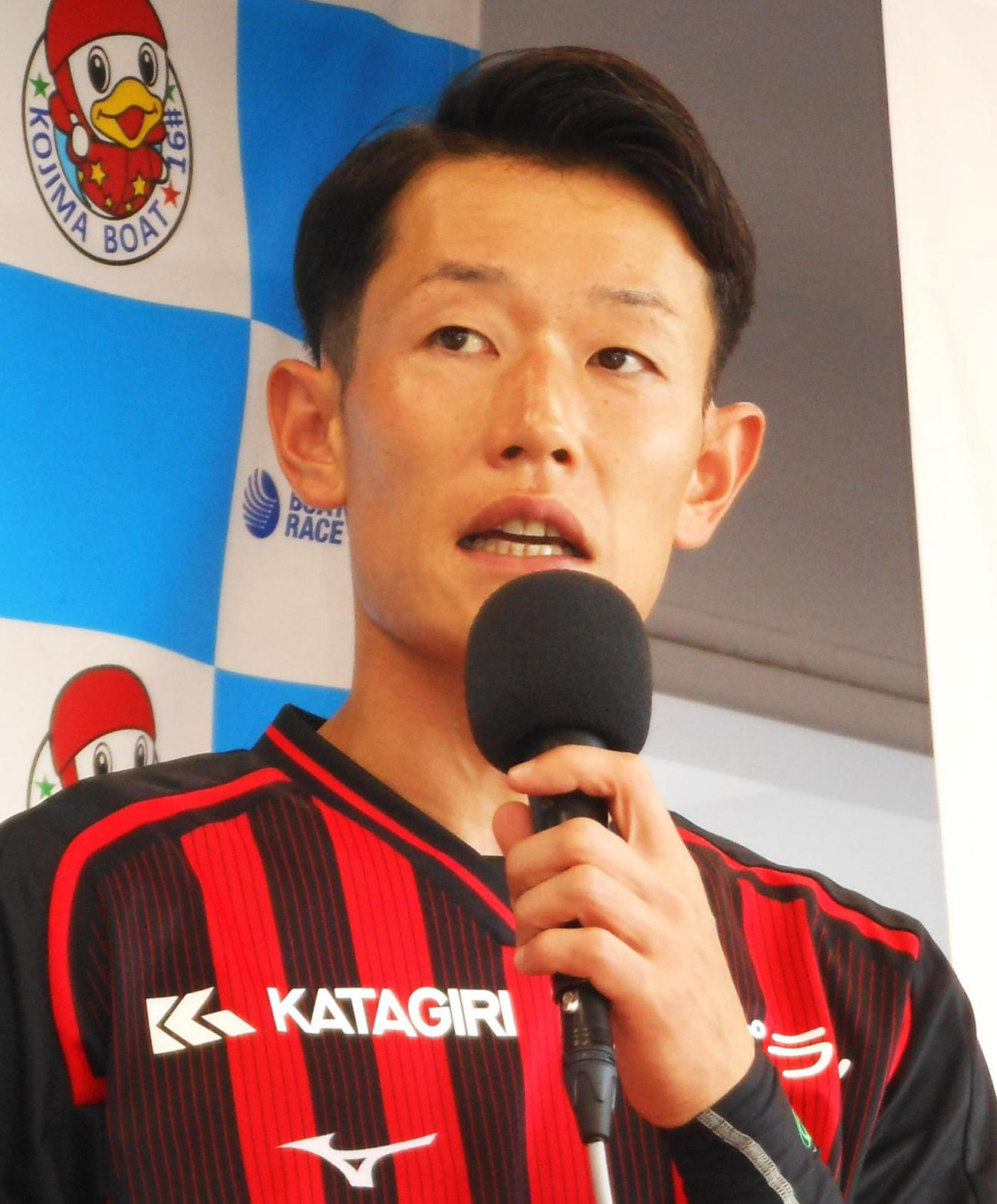 児島ボートでSG優勝報告会を行った茅原悠紀