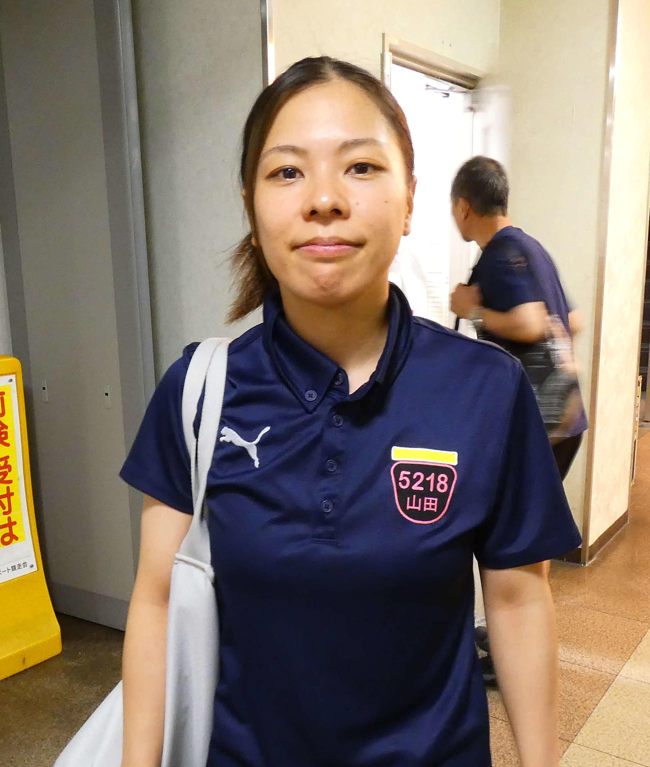 山田理央が予選通過に向けて突っ走る（撮影・前原一樹）