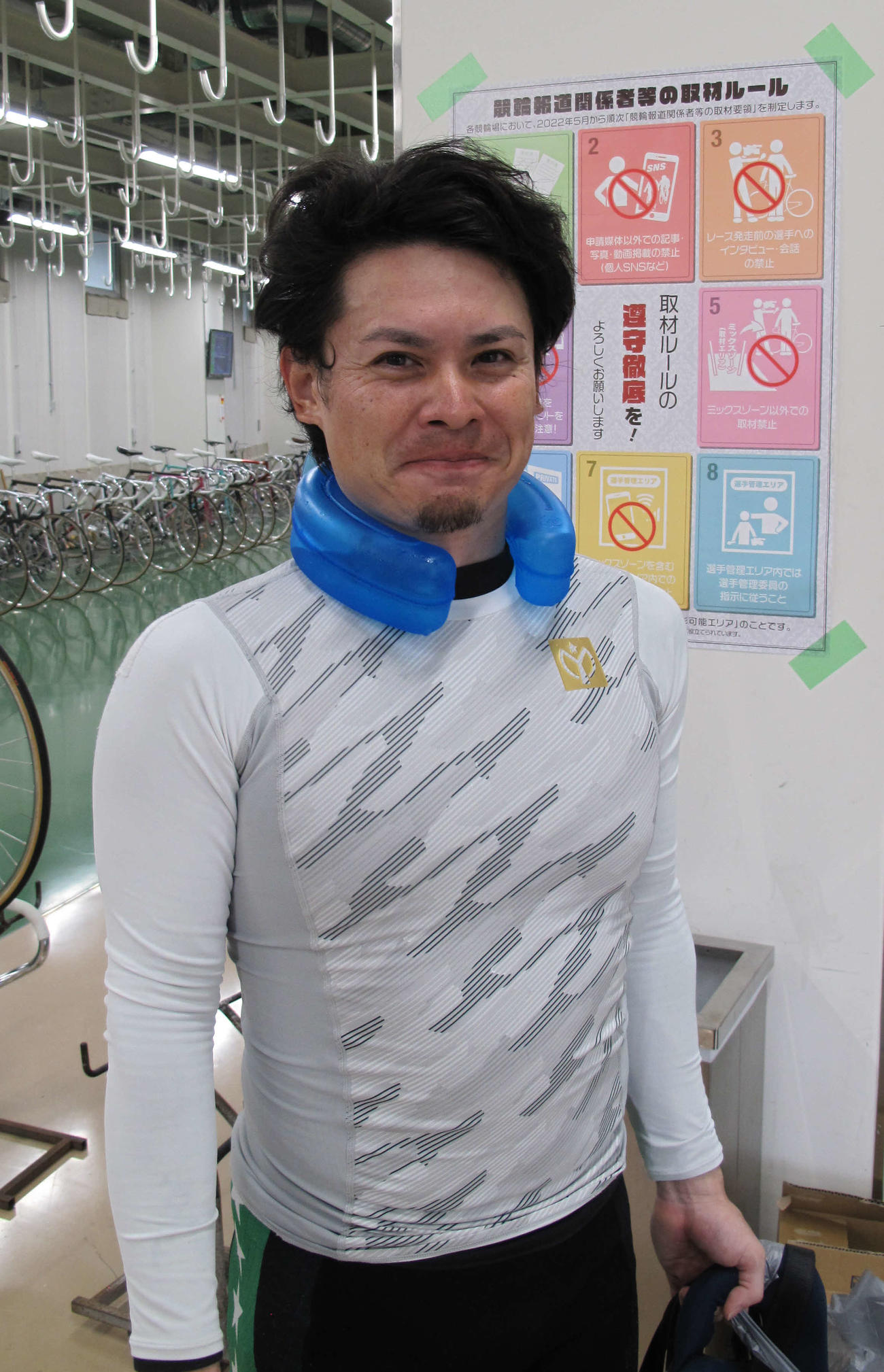 予選まくって2着の勝谷勝治が準決5Rで1年3カ月ぶりの決勝進出を狙う（撮影：和田年弘）