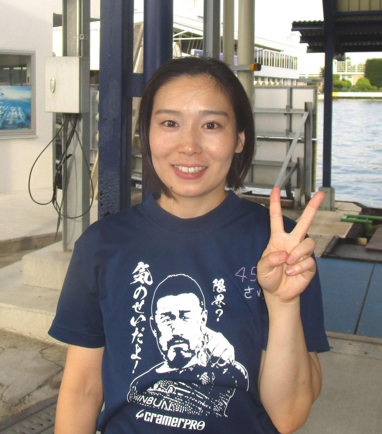 初日1Rをまくり差して快勝し、Vサインの坂咲友理