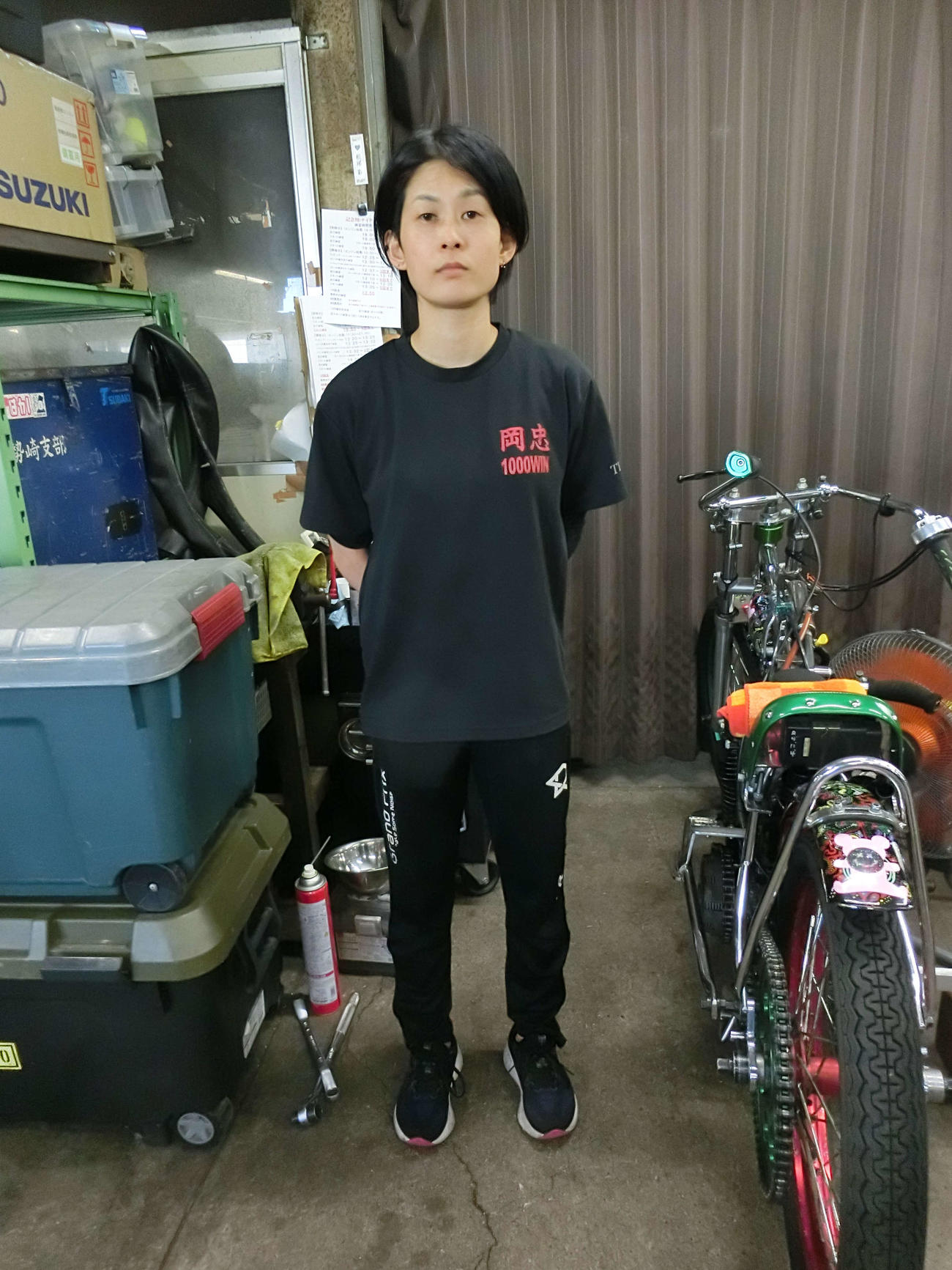 松尾彩は初日3Rでぶっちぎりの勝利を飾った（撮影・海老原実）