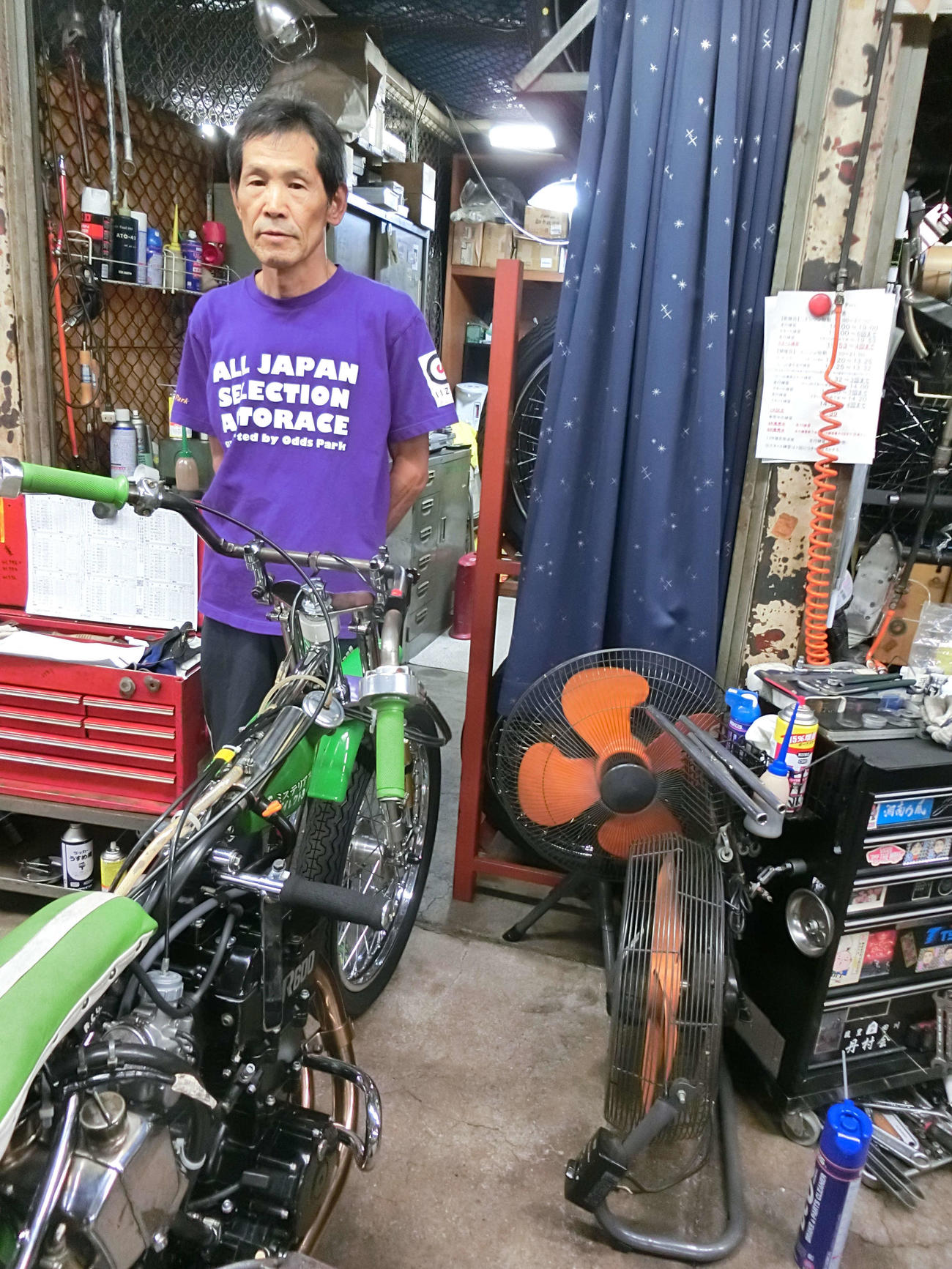 ベテランの岩田行雄が気合十分の走りでファイナルに進んだ
