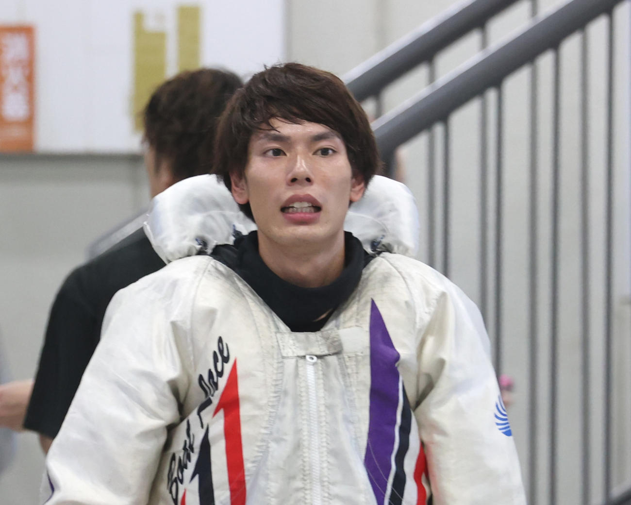 予選6Rで2着の中島秀治（撮影・柴田隆二）