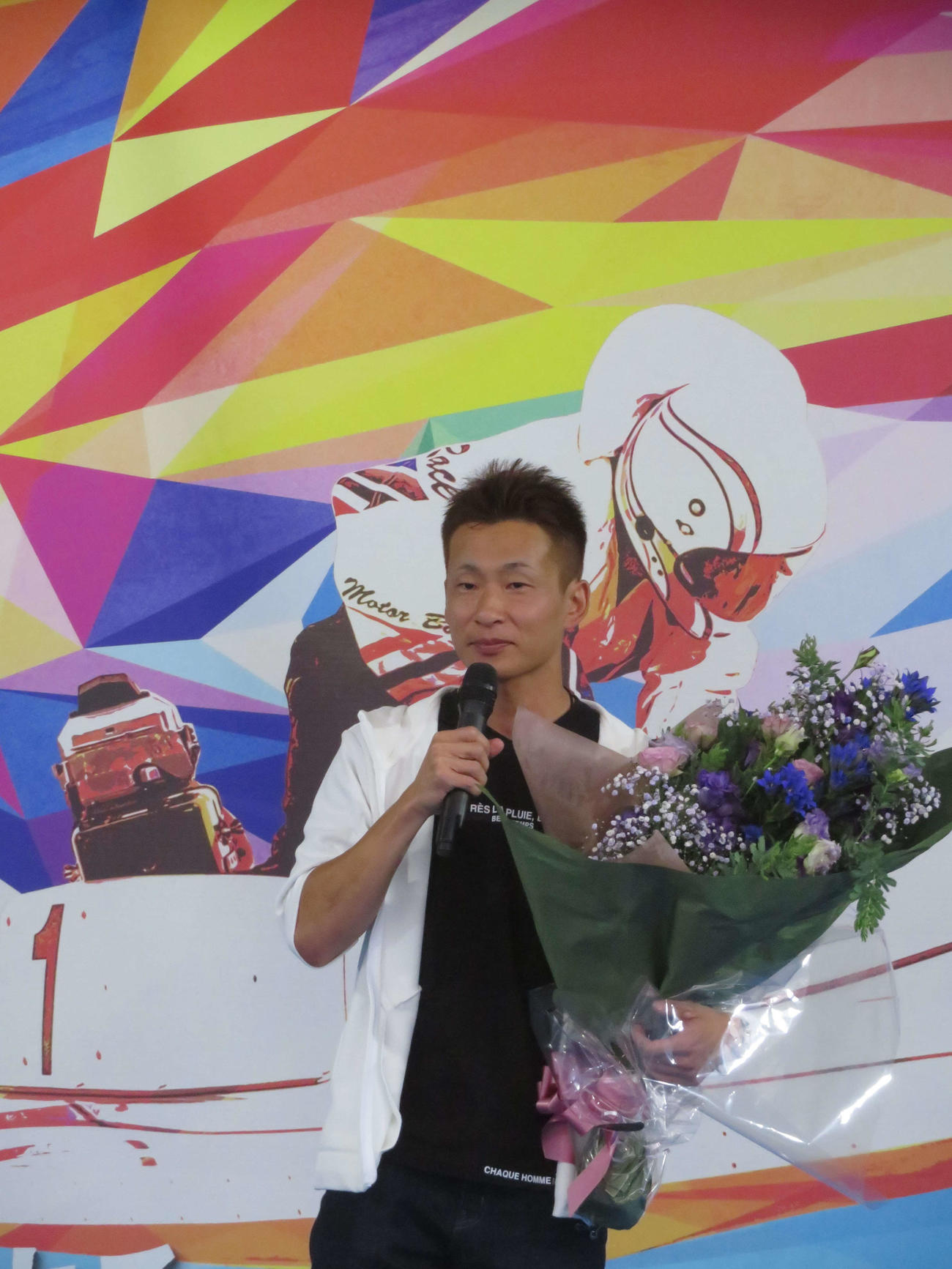 尼崎グラチャンで2度目のSG優勝を飾った土屋智則が優勝報告会を行った