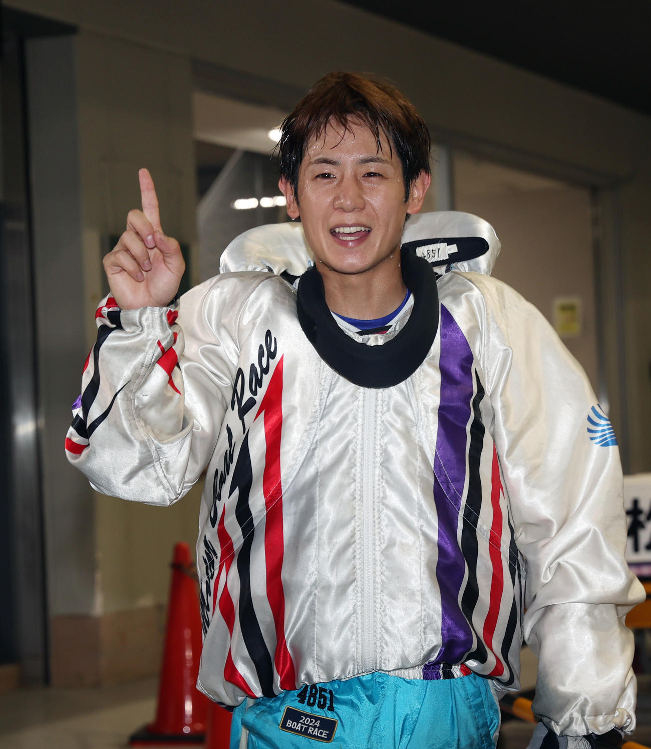 優勝戦で1号艇をゲットした関浩哉（撮影・柴田隆二）