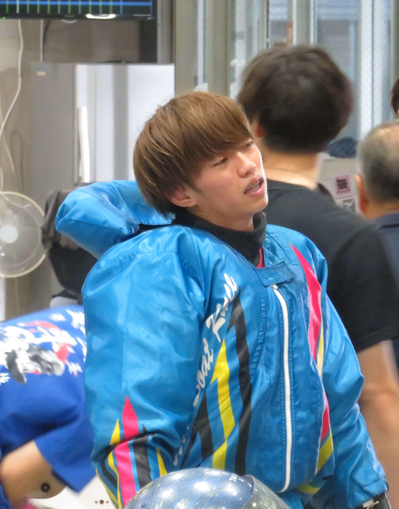 準優10R3着の定松勇樹。優出を逃し、悔しさをにじませる