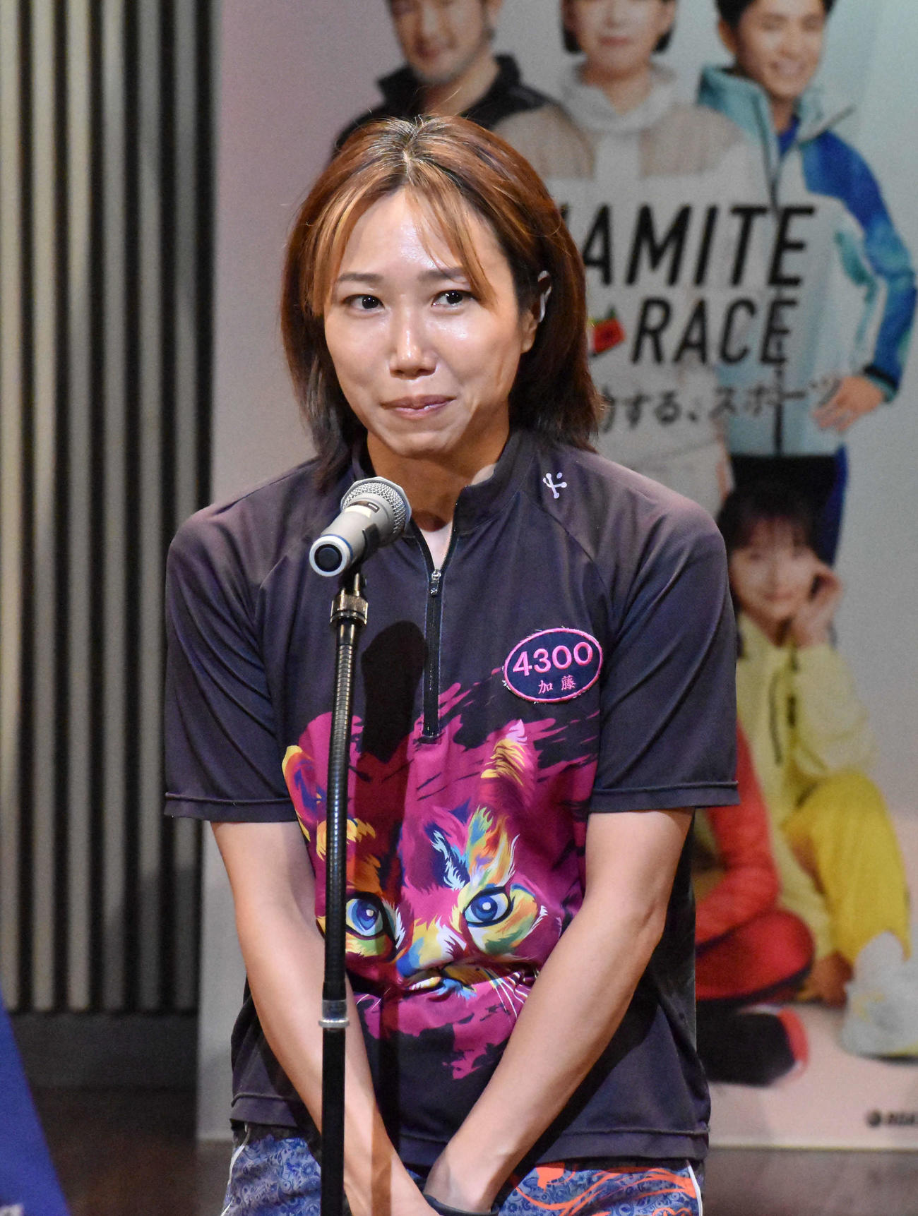 選手代表を務める加藤綾